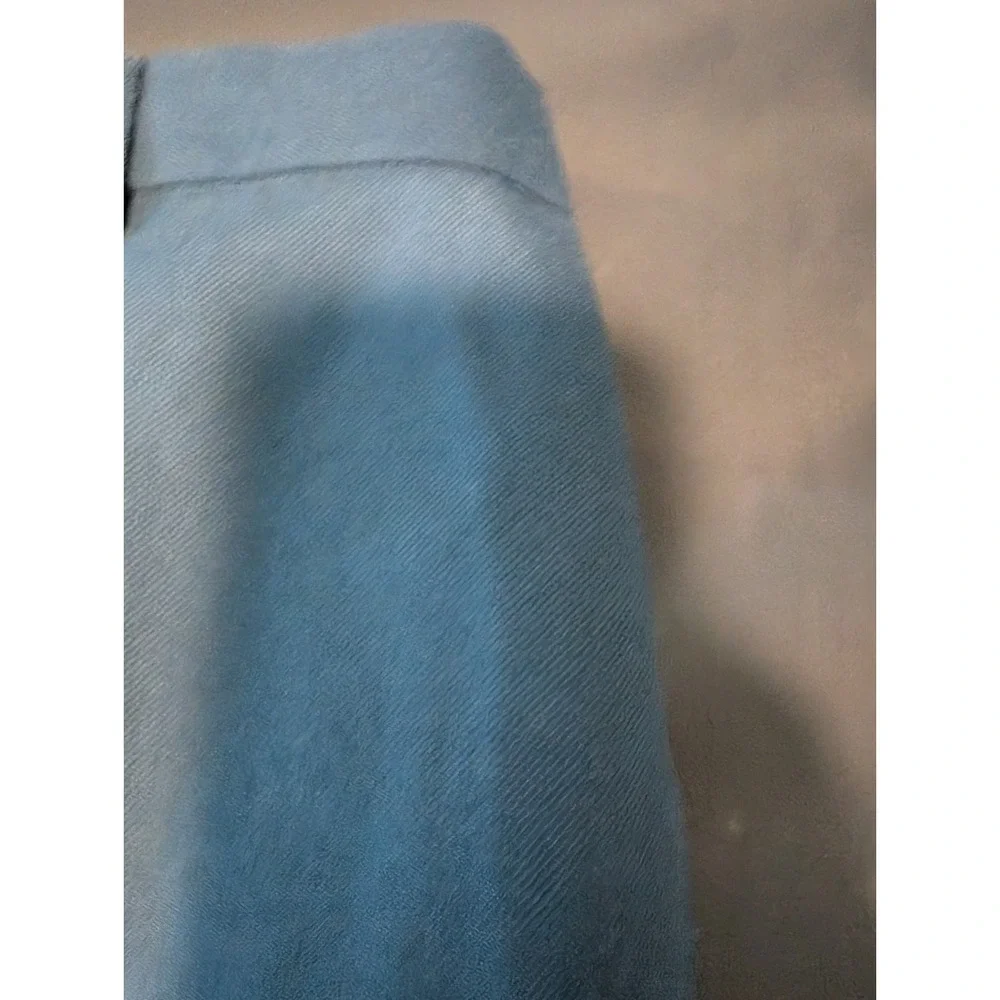 Defense Logistics Agency Dress Pants Men's 33 Blue Wool Blend Twill Flat Front